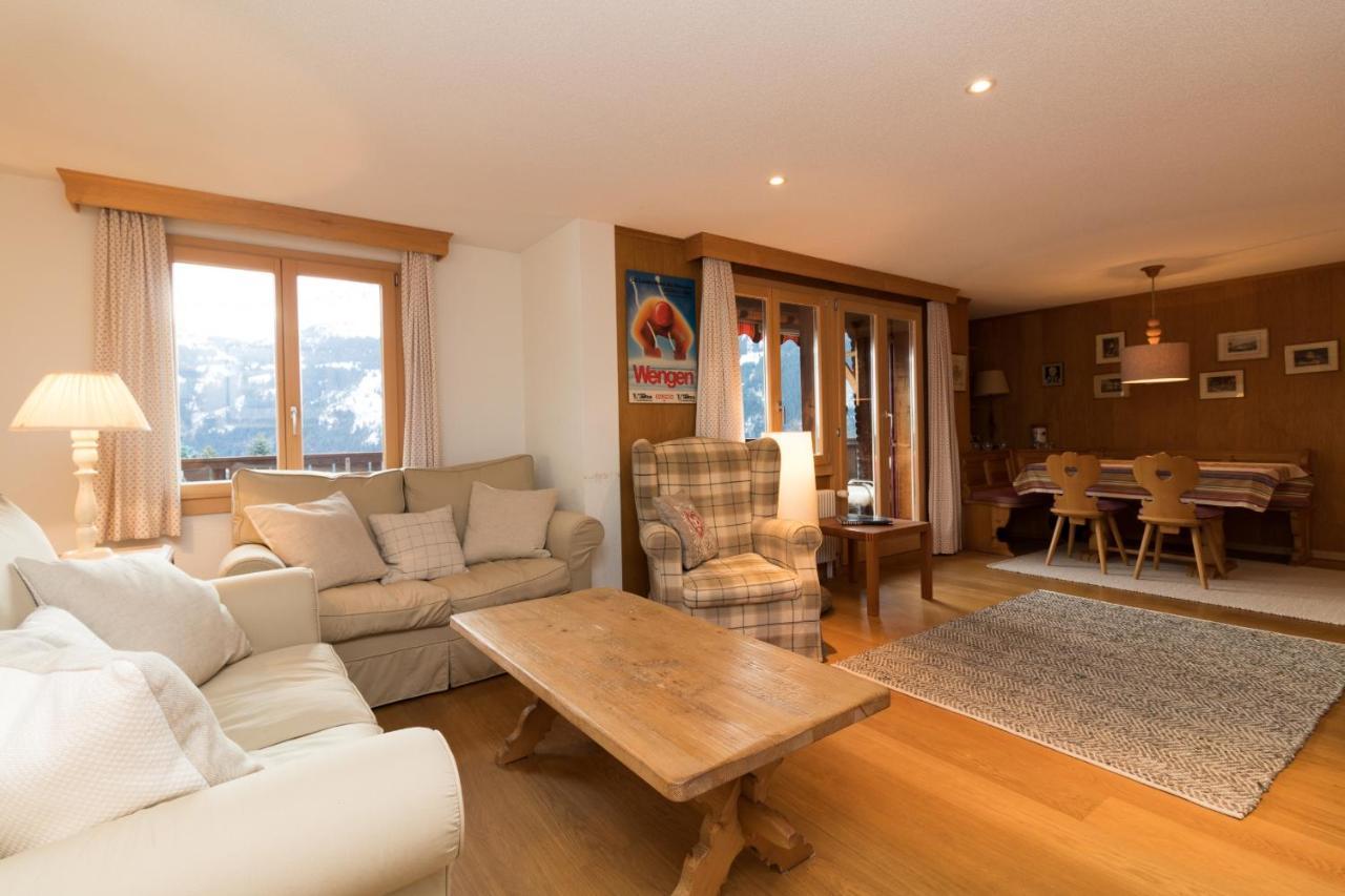 Chalet Eigersunne 2 Wengen Bagian luar foto