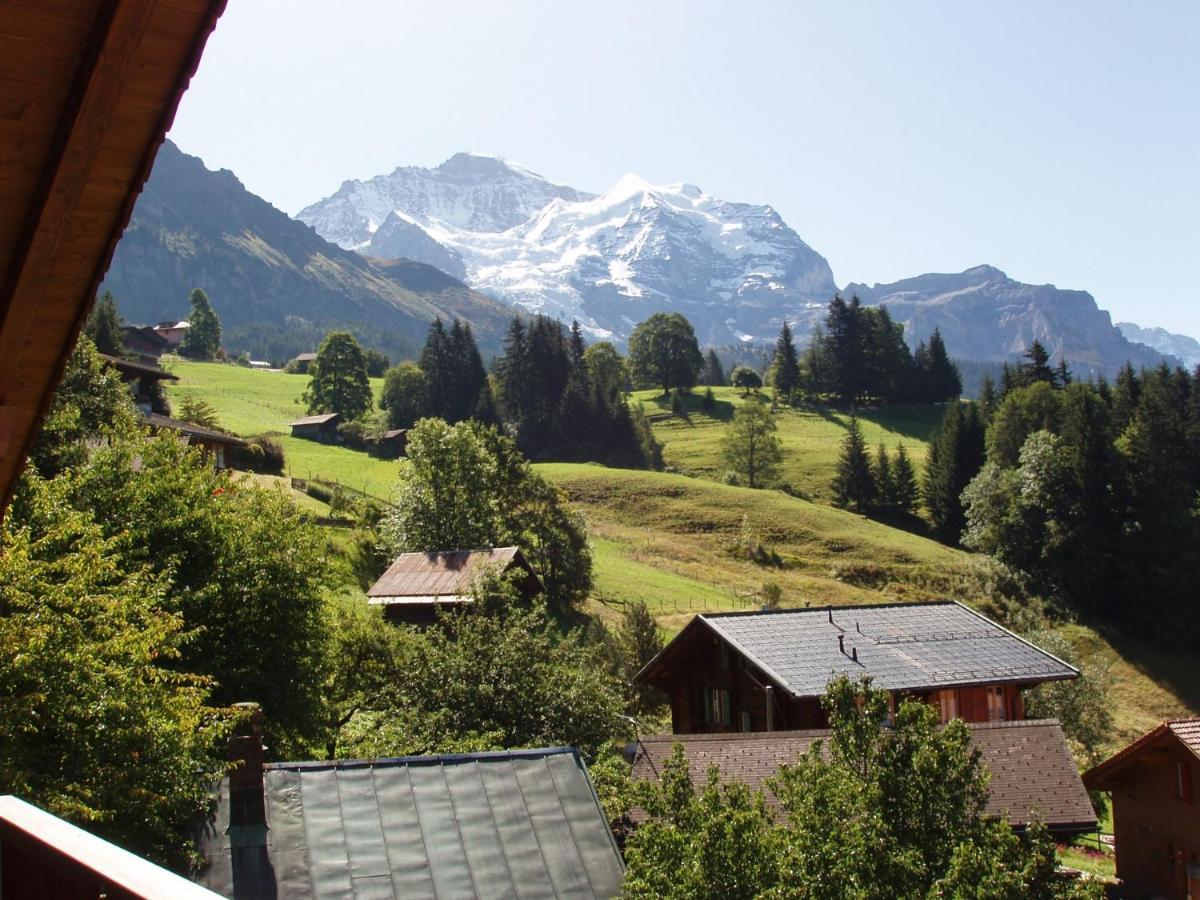 Chalet Eigersunne 2 Wengen Bagian luar foto